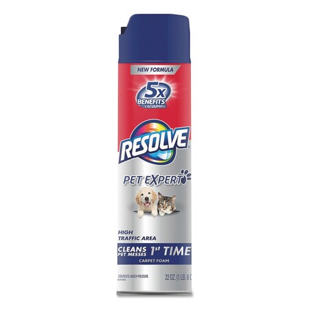 Resolve Pet High Traffic Foam Carpet and Upholstery Cleaner, 22oz, PK12 19200-83262